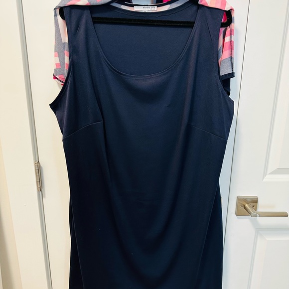 Studio One New York Women's Chevron Color Block Pattern Full Slip SS Dre… - Picture 6 of 6